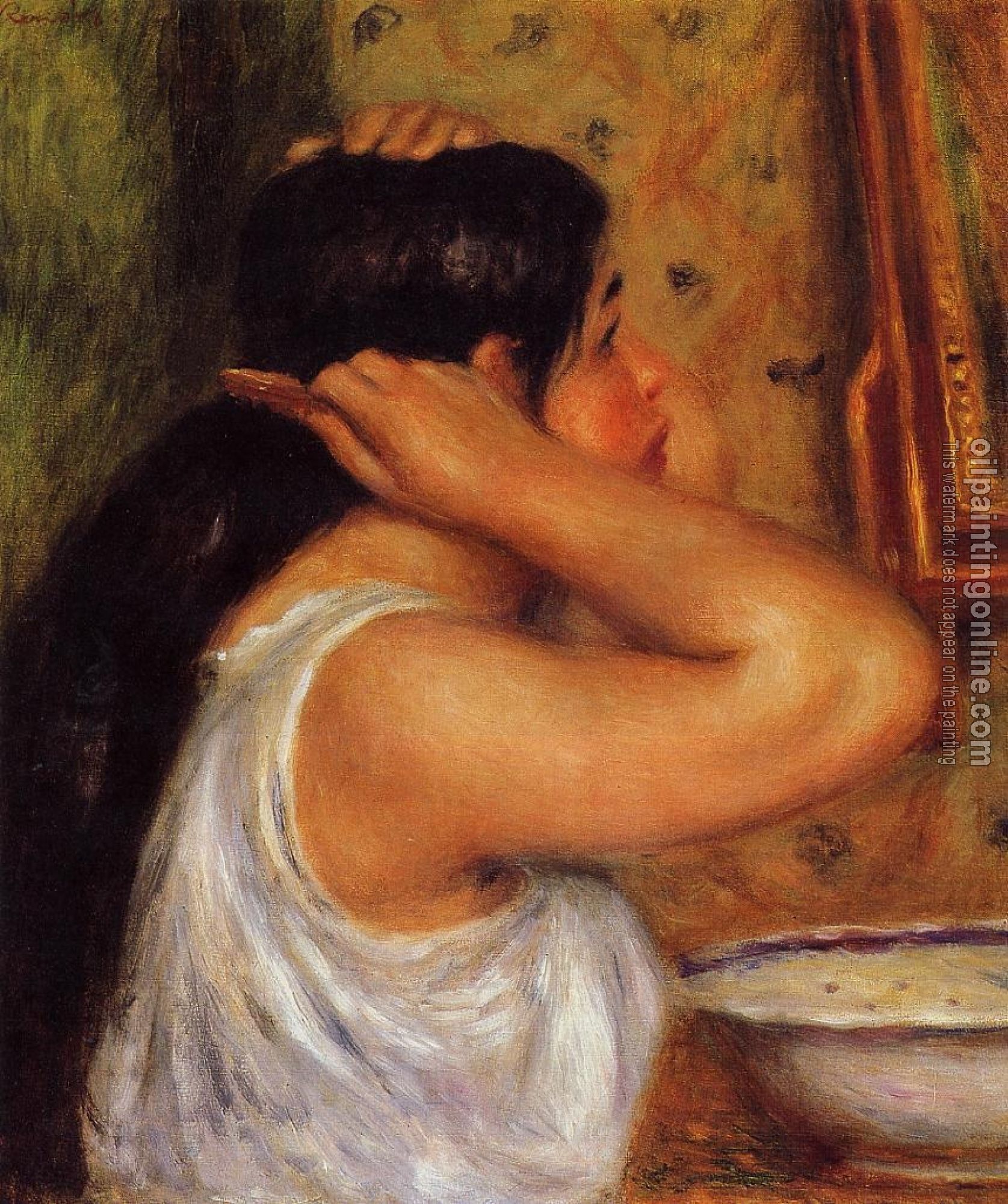 Renoir, Pierre Auguste - La Toilette, Woman Combing Her Hair